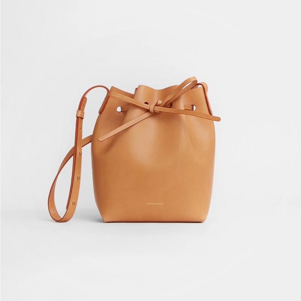Mansur Gavriel Camello mini bucket bag